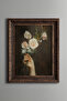 Elegant Rose Bouquet in Hand - Vintage Patterned Painting - Thick Model