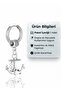 Silver Color Anchor Figured Surgical Steel Dangle Hoop Earrings