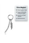 Silver Color Chain and Feather Detailed Surgical Steel Hoop Earrings - 2