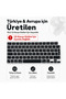 MacBook Air 15.3 Inch M2 M3 M4 M5 A2941 A3114 A3241 A3448 Compatible Turkish Q Keyboard Protector Black - 2