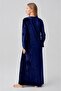 Long Sleeve Stretchy Velvet Viscose Dress 21117 - 4
