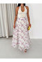 Women's Digital Printed Modal Fabric High Waist Long Flared Maxi Skirt - 6
