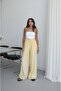 Dark Yellow Dawn Elastic Waist Pocket Trousers