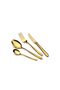 Premium Stainless Steel Cutlery Sets 50 pcs Gold
