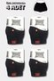 Tutku 4-Pack Men's Boxers, Black Color, Cotton, Comfortable, Front Buttoned