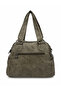 Women's Imported Washed Leather Wide Handle Bag Sl-1011 - 5