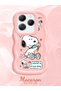 Infinix Hot 40 Pro Compatible Case Camera Protector Pink Silicone Couple Phone Case Stripe Pattern - 2