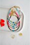 Blue Glass Evil Eye Beaded Colorful Bead Bracelet Water Resistant - 4