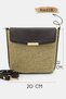 Bag Women's Shoulder Bag Straw Bag Handbag Crossbody Bag Strap Handbag Solene Brown