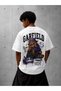 Streetwear Character Printed Oversize White T-Shirt