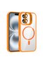 iPhone 17 Case with Camera Stand, Magsafe Compatible, Transparent Back, Silicone Omsy - 4