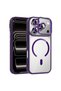 iPhone 17 Pro Max Case with Camera Stand Magsafe Supported Transparent Back Silicone Brsa - 2