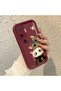 Poco F7 5g Compatible Case Camera Protector Claret Red Silicone Couple Phone Case Cat Pattern - 3