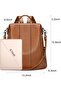 S-ZONE Leather Backpack Purses for Women Antitheft Soft Rucksack Ladies Shoulder Bag Medium | Genuine Leather, Medium Fits 9.7-inch Tablet, for Work Travel Daily Commute, Multi Pockets, Adjustable Dua - 4