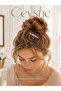 Pinterest 3-Piece Butterfly Set Imported Shiny Silver Plated Round Thick Metal Wire Buckle Snap Hair Clip