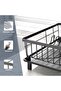 Dish Drying Rack, Space-Saving Dish Rack for Kitchen Counter, Stainless Steel Dish Rack with Cutlery Holder, Removable Dish Drainer, Drainboard and Adjustable Spout for Various Kitchenware, 15x11x6.7' - 6