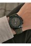 Men's Wristwatch Black Color Case Khaki Leather Strap Casual & Classic Gift Boxed (Functions Are Decorative) - 2