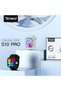 S10 Pro AMOLED Display Smart Watch with 3 Pairs of Straps, Wireless Charger – Stylish, High-Resolution Display, Fitness Tracking, Heart Rate Monitoring, and More – Gold