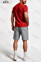 Limited Edition Printed Cotton Fabric Unisex T-Shirt-Grey Shorts Set - 2