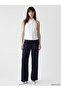 Vizyon New Season White Shirt Collar Halter Cut 100% Cotton Blouse - 2