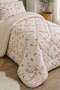 Floral Patterned Welsoft Single Duvet Set |   1 Piece Quilt 155X215 Cm, 1 Piece Pillowcase 50X70 cm |   Padded, Soft, Cotton Set - 2