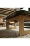 Elegant Rectangular Coffee Table – Black X Beige - 4