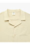 Cotton Pocketed Turn-Down Collar Short Sleeve Muslin Shirt - 6