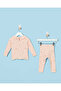 Infant Girls Pale Pink All Over Print Rib Pyjama Set - 5