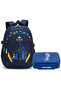 Kids Backpack and Dino Lunch Box 2-Piece Combo Set (Navy Blue)