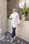 Ecru Waist Tie Tunic Shirt - 3