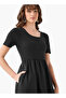 KNIT WOVEN DRESS - 7