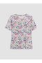 Vizyon New Season Mixed Crew Neck Floral Women's T-Shirt - 5