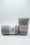 1 Piece of Sultan Cotton Macrame 260 Grams 100 Meters 2 mm Rope Bag Amigurumi Basket Supla Material - Color: 0005 Light Gray - 2