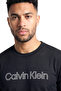 Men's Regular Fit Logo Printed Round Neck Long Sleeve Black Sweatshirt - 3