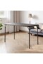 Folding Table(no chair), Protable Foldable Card Table, Metal Legs Support, Upholstered PU Leather Tabletop, Heavy Duty, No Assembly Required, Perfet for Indoor and Outdoor - 2