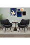 SF-Wing -Seater Single Sofa with Iron and Solid Wood Frame - Durable Iron Frame, Premium Solid Wood, Comfortable Design with High Backrest - Black - 2