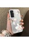 Samsung Galaxy S23 Fe Compatible Silicone Edge Hard Back Case Couple Phone Case with Floral Pattern - 3