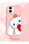 Samsung Galaxy A06 Compatible Case Camera Protector Pink Silicone Couple Phone Case Line Pattern - 2