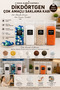2-Pack 3 Lt Tablet Detergent Storage Container – Bathroom Kitchen Organizer Box Organizer Transparent - 2
