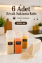 6-Piece 3 Lt Food Storage Container Set – Multi-Purpose Flour and Legume Organizer Box with Airtight Lid