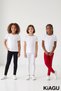 Girls' 3-Pack Plain & Cotton Leggings Set - Casual Long Leggings - 4