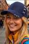 Women's Piercing Ring Cross Metal Detailed Special Design Baseball Cap Streetwear Hat - 3