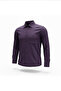 Men's 100% Cotton Long Sleeve Striped Shirt Classic Cut Single Pocket Hidden Button Collar Breathable Fabric - 4