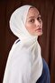 شال قطني لونا سادة بلون إكرو - 3