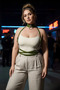 Plus Size Khaki Women's Belt Corset Style with Ring Detail - 3