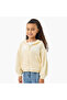 Girls Hooded Sweatshirt with Lace Inserts - Long Sleeves