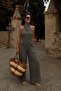 Mila contrast stitched denim jumpsuit 1433 - 6
