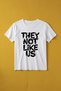 Premium They Not Like Us Printed Oversize Unisex T-Shirt 100% Cotton Streetwear White T-Shirt - 3