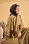 وشاح حريري من التويل باللون الأسود الفاتح - 5