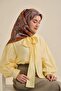 Tivil Silk Scarf Ist 11504- 05 Orange Ethnic Pattern - 3